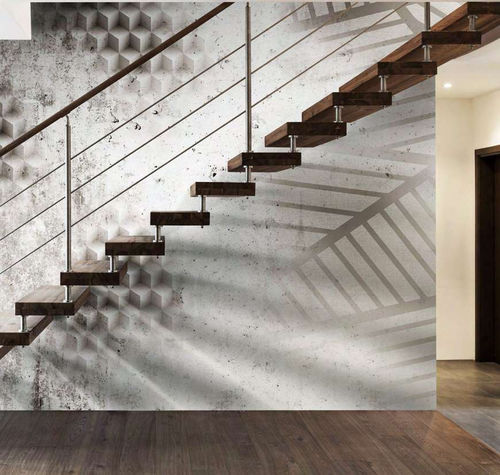 Moderne Tapete - KUBIC - WallyArt - Vlies / Glasfaser / Vinyl