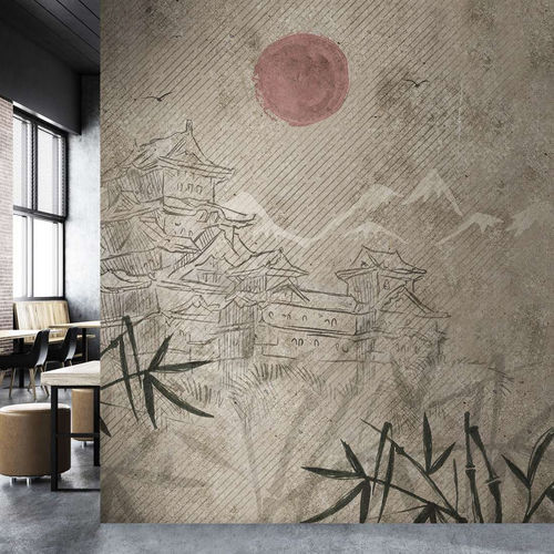 Moderne Tapete - YAMA - WallyArt - Vlies / Glasfaser / Vinyl