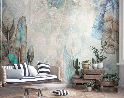 Vintage-Tapete - NOELIA - WallyArt - Vlies / Glasfaser / Vinyl