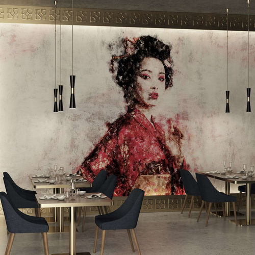 Moderne Tapete - GEIKO AKAI - WallyArt - Vlies / Glasfaser / Vinyl