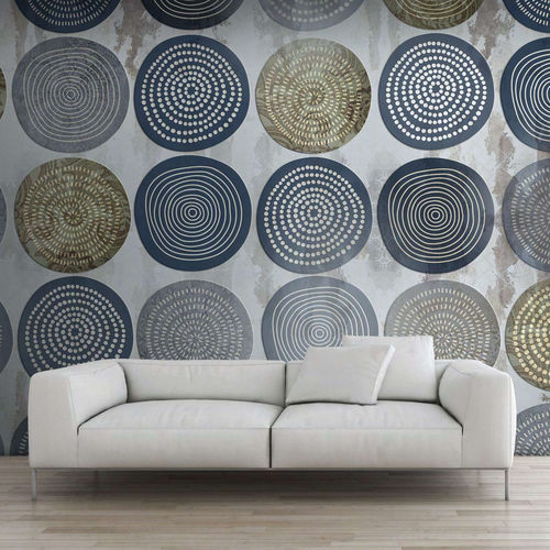 Moderne Tapete - ABACO - WallyArt - Vlies / Glasfaser / Vinyl