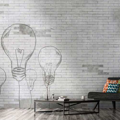 Moderne Tapete - BULB - WallyArt - Vlies / Glasfaser / Vinyl