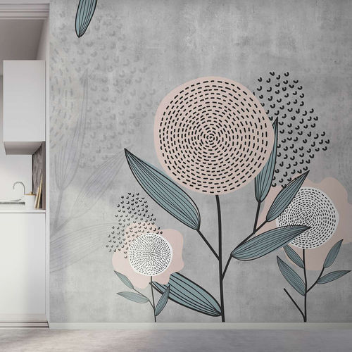 Moderne Tapete - ZOE - WallyArt - Vlies / Glasfaser / Vinyl