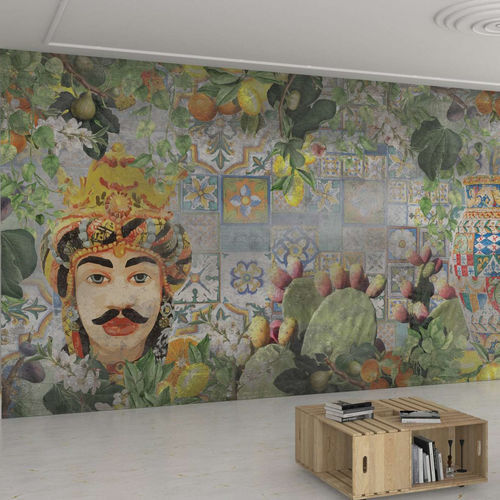 Moderne Tapete - LA KALA - WallyArt - Vlies / Glasfaser / Vinyl