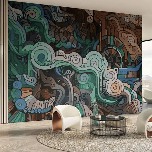 Moderne Tapete - BAUHAUS - WallyArt - Vlies / Glasfaser / Vinyl