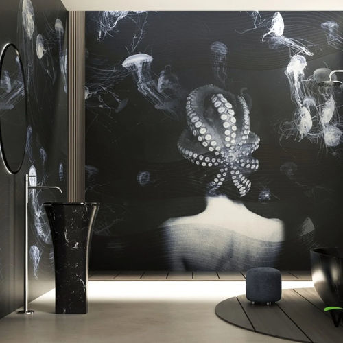 Tapete / originelles Design - ABISSO - WallyArt - Stoff / Glasfaser / individuell gestaltbar