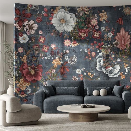 Orient-Tapete - MONKEY PARADISE - WallyArt - Vlies / Glasfaser / Vinyl