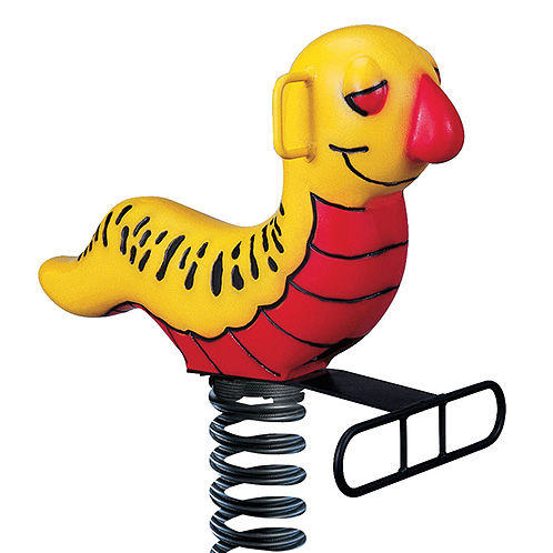 Aluminiumguss-Federwippe - CATERPILLAR - Nature of Early Play - Kunststoff / Tier / 1 Person