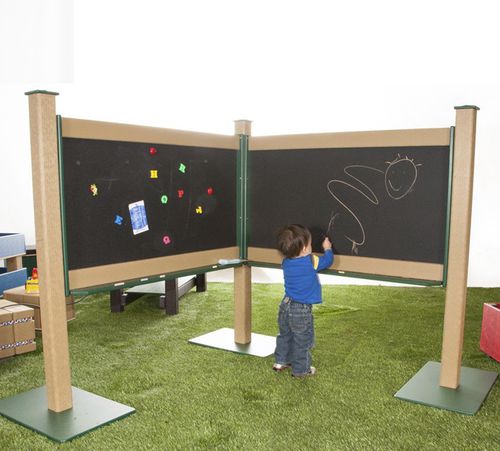 Magnettafel - OUTDOOR CHALKBOARD DOUBLE - Nature of Early Play - löschbar / schwarz / Einbau