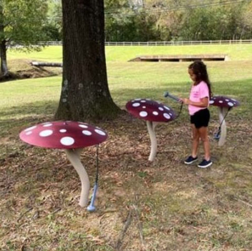Musikalisches Spielplatzgerät - MUSHROOM    - Nature of Early Play - Metall
