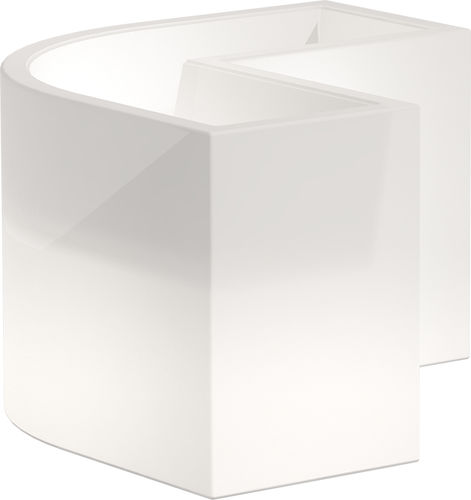 Polyethylen-Pflanzkübel - BRIGHT - MONACIS - L-förmig / für Eckeinbau / beleuchtet