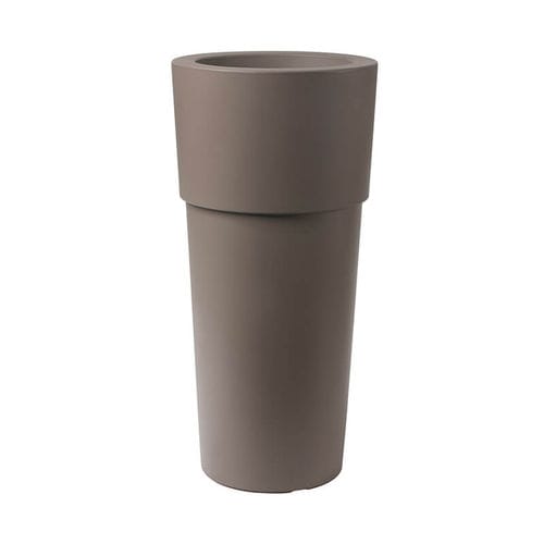 Pflanzgefäß / rotationsgesintertes Polyethylen - AQUILA  - PASQUINI & BINI - rund / für Privatgebrauch / braun