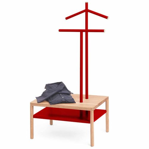 Bodenstehender stummer Diener - JAMES SLIM - Officinanove - Stahl / Holz / modern