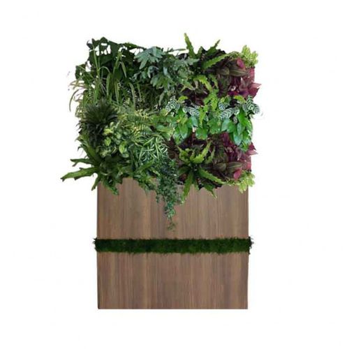 Holz-Pflanzkübel - QVD-202-17 / QVD-203-17 - green Habitat - maßgefertigt / vertikal / modern
