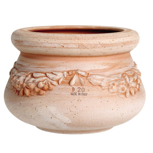 Terrakotta-Pflanzgefäß - OASI : AREZZO BOWL - DEGREA - Ton / rund