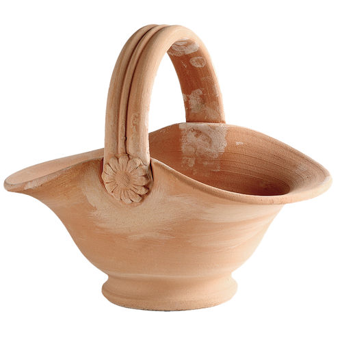 Terrakotta-Pflanzgefäß - Toscana : Flower-Basket - DEGREA - freistehend / andere Formen / für Privatgebrauch