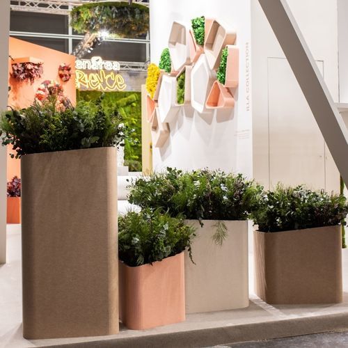 Polyesterfaser-Pflanzkübel - ILLA - Greenarea - modulierbar / handgefertigt / 100% recycelbar