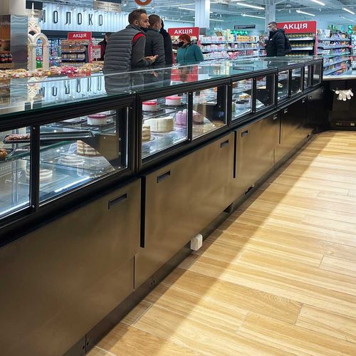 Verkaufskühlvitrine - MISSOURI ENIGMA MC 122 PATISSERIE OS M - Hitline - für Einzelhandel / Edelstahl / mit Tür