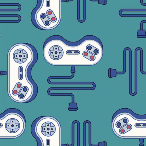 Moderne Tapete - GAME BOY - LÉ PAPIERS DE NINON - Motiv / bedruckt