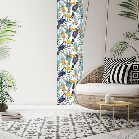 Moderne Tapete - TOUCAN - LÉ PAPIERS DE NINON - Naturmotiv / Tiermuster / bedruckt