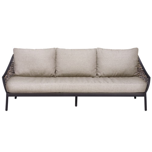 Modernes Sofa - MILOU - applebee - für Garten / Korbweide / 3 Plätze