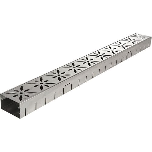 Schlitz-Abflussrinne - BG-FA - BG Betonwaren GmbH - galvanisiertem Stahlgitter / Edelstahlgitter / für öffentliche Bereiche