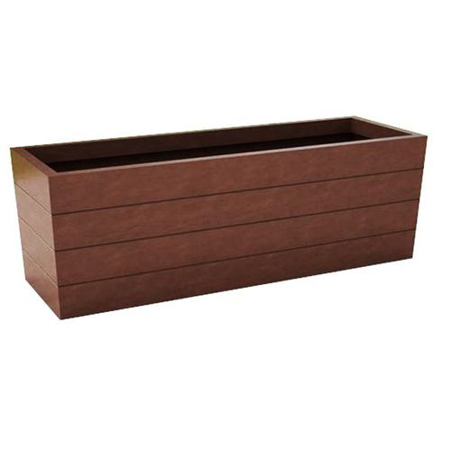 Holz-Pflanzkübel - MADERA - PLANTERS UNLIMITED - Glasfaser / rechteckig / modern