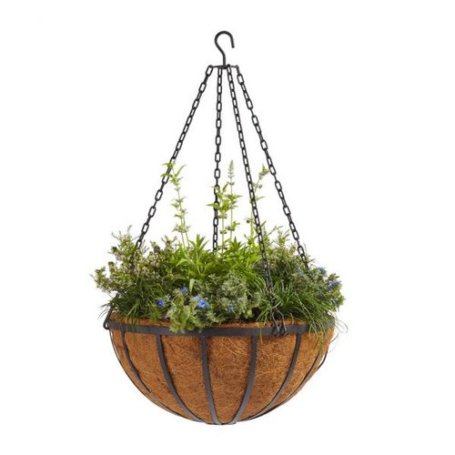Stahlpflanzgefäß - LARGE ENGLISH - PLANTERS UNLIMITED - hängend / rund / für Gewerbegebrauch