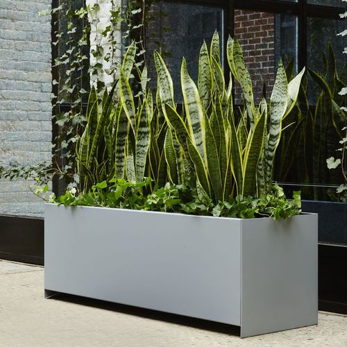 Aluminium-Pflanzkübel - RANCH 16/20 - PLANTERWORX - COR-TEN®-Stahl / rechteckig / modulierbar