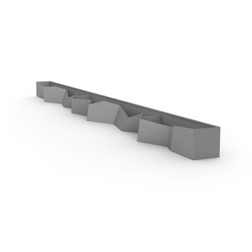 Edelstahl-Pflanzkübel - ELEMENT - PLANTERWORX - Aluminium / COR-TEN®-Stahl / modulierbar