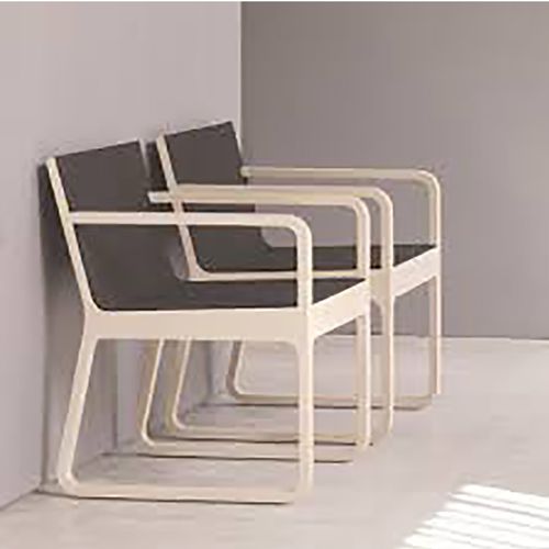 Stuhl / skandinavisches Design - MUU - BBB Italia - für den Innenraum / Eiche / Polster