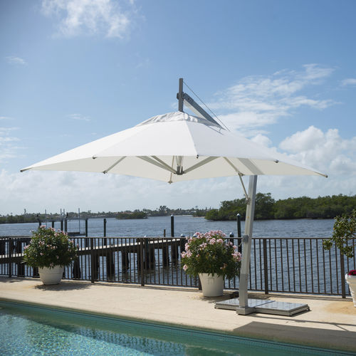Ampelsonnenschirm - HURRICANE-3.0-SIDE-WIND-SQUARE - Bambrella - Aluminium / Polyester / windfest