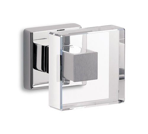 Moderner Türknopf - SHINY  - Ento - Messing / Kristall