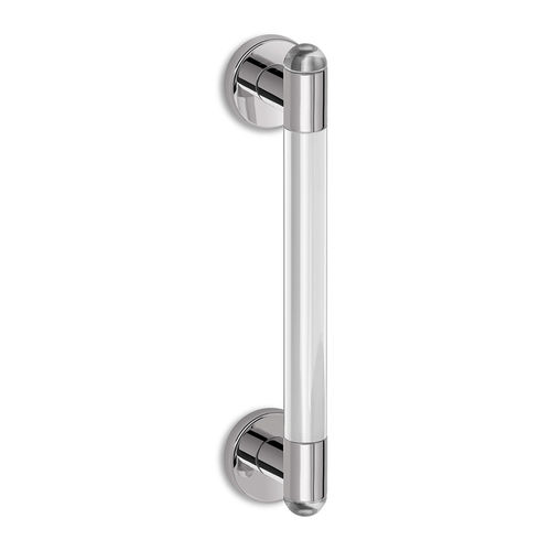 Türstoßgriff - DROP - Ento - Messing / Glas / modern