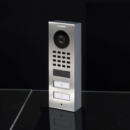 Aufputz-Türstation - D1102V - DoorBird - gebürsteter Edelstahl / Wohnbereich / für professionellen Gebrauch