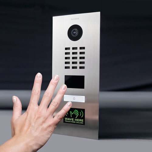 Edelstahl-Türstation - D2101TFV  - DoorBird - gebürsteter Edelstahl / Wohnbereich / für professionellen Gebrauch