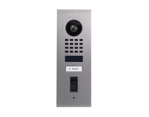 Unterputz-Türstation - D1101FV  - DoorBird - gebürsteter Edelstahl / Wohnbereich / für professionellen Gebrauch
