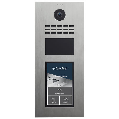 Video-Türsprechanlage / Edelstahl - D31TDV - DoorBird - Wohnbereich / für Geschäftsgebäude / Aufputz