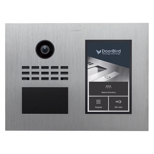 Video-Türsprechanlage / Edelstahl - D31TDH - DoorBird - Wohnbereich / für Geschäftsgebäude / Aufputz
