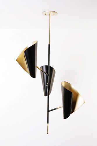 Hängelampe - CIGALE - ATELIER DE TROUPE - Messing / modern / mit Kabel