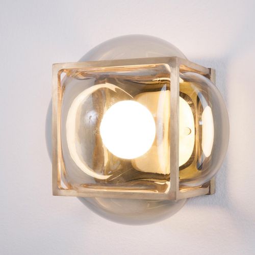 Moderne Wandleuchte - BULLE - ATELIER DE TROUPE - für den Innenraum / Messing / Glas