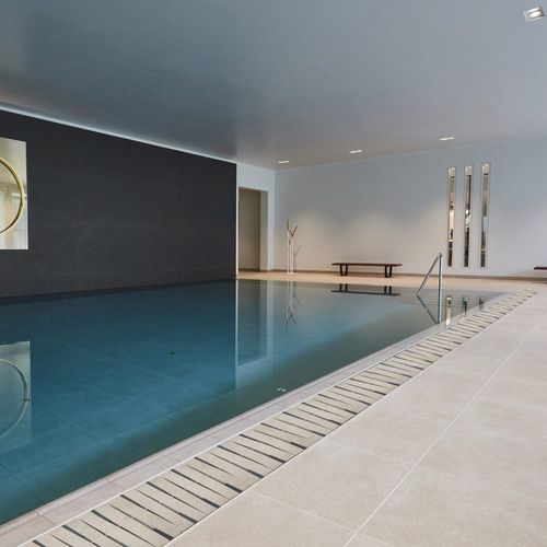 Abflussrinnen-Gitter / Keramik - LAPISQUE - Modulartem - Marmor / Teakholz / für Pool