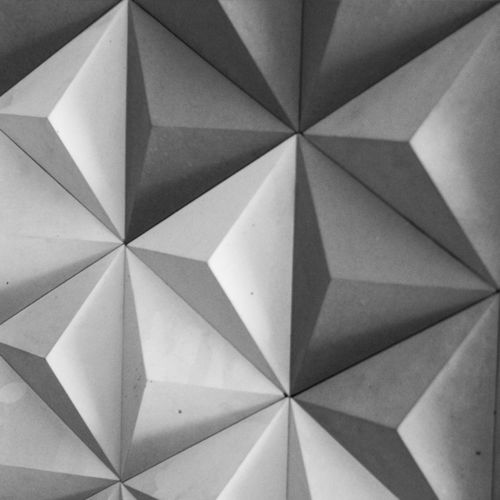 Betonfliesen - 3D PYRAMIDS - Slabb - Architectural Concrete - 3D / in Naturoptik / für den Innenraum