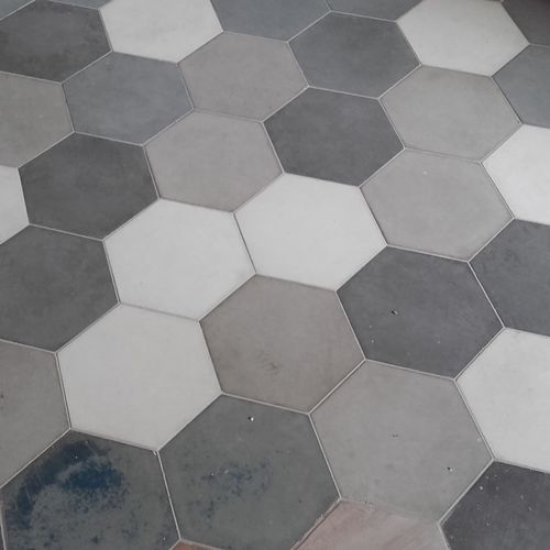 Betonfliesen - 3D HEX - Slabb - Architectural Concrete - 3D / in Naturoptik / für den Innenraum