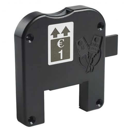 Mechanischer Münzschloss - F750  - EURO-LOCKS - für Möbel / mit 1 Schließpunkt / für Privatgebrauch