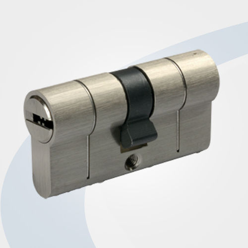 Zylinder-Sicherheits-Türschloss / Hochsicherheit - S4000 EVOLUTION series - Potent S.A.S. - mit Schlüssel / poliertes Messing / satiniert verchromt