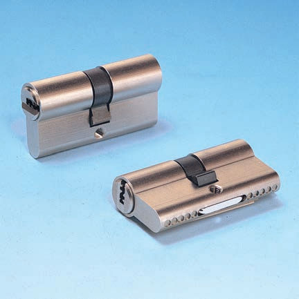 Zylinder-Sicherheits-Türschloss / Hochsicherheit - S3400 SECUR series - Potent S.A.S. - mit Schlüssel / poliertes Messing / satiniert verchromt
