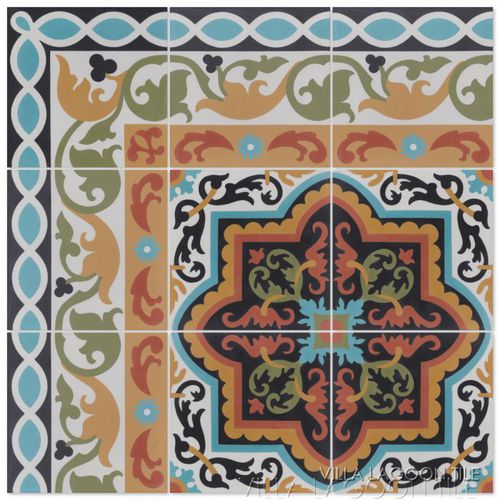 Zementfries - MARINAS  - Villa Lagoon Tile - wandmontiert