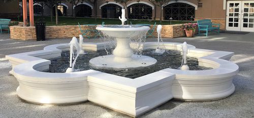 Park-Springbrunnen - CANTERBURY - Tournesol SITEWORKS - Beton / Kristall / modern