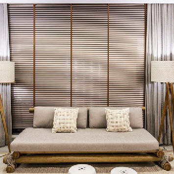Modernes Sofa - Trancoso - Tidelli - für Außenbereich / Stoff / mit Kissen